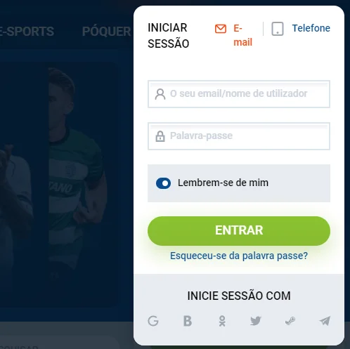 Iniciar sessão na Mostbet