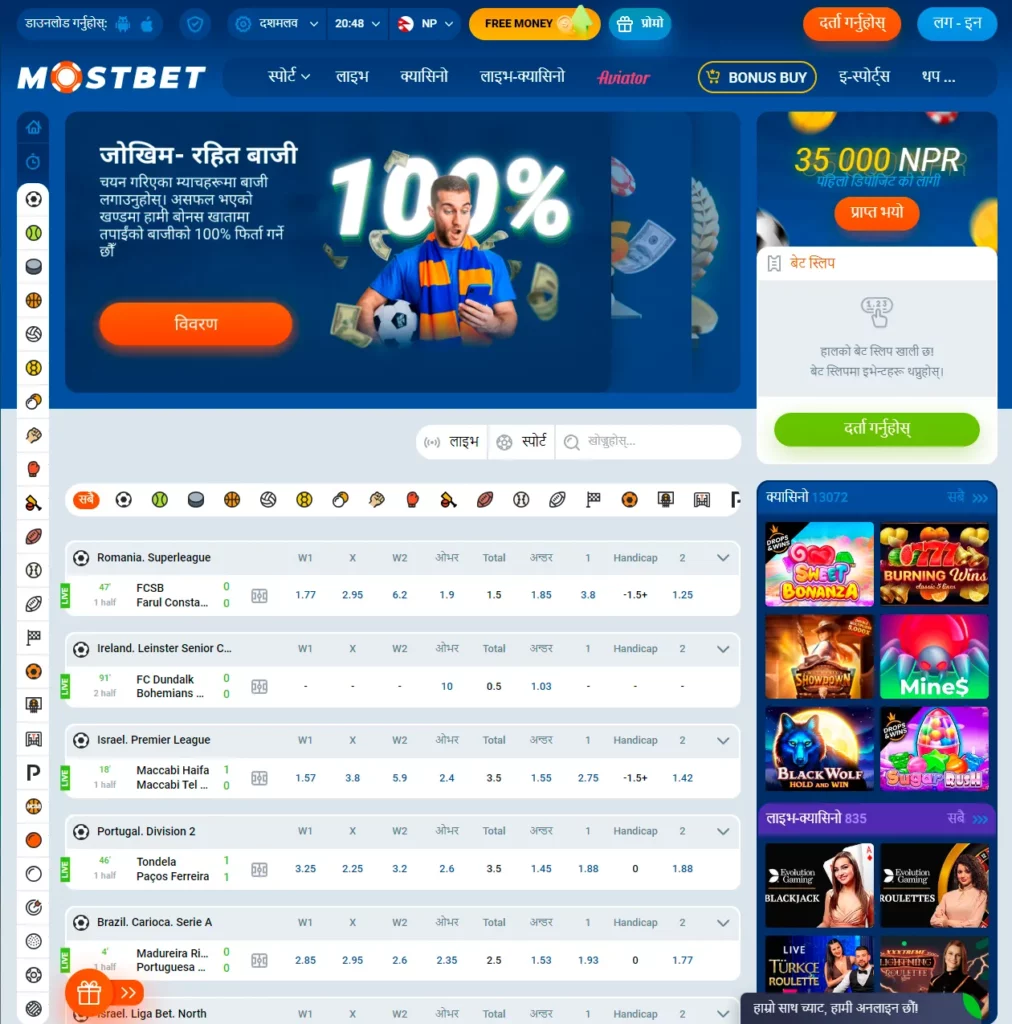 Mostbet एप बोनस र प्रचारहरू